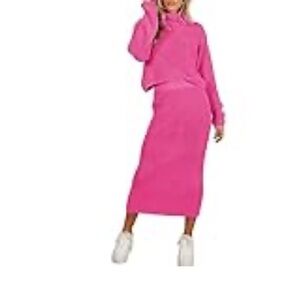 Pink Women's Skirt and Too Set